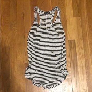 Banana Republic black and white striped tank